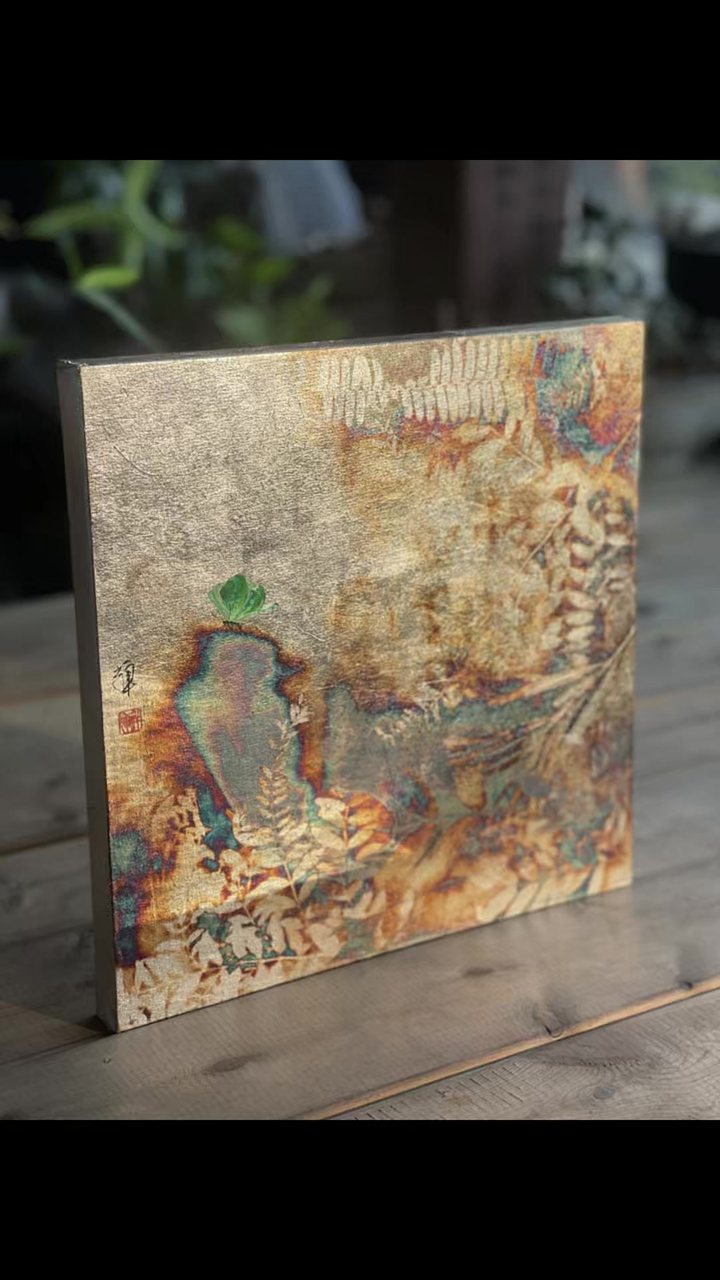 蝶的遐想｜纯银箔｜覆膜装裱 视频封面